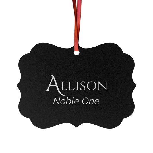 Allison - Elegant Custom Name Meaning Ornament