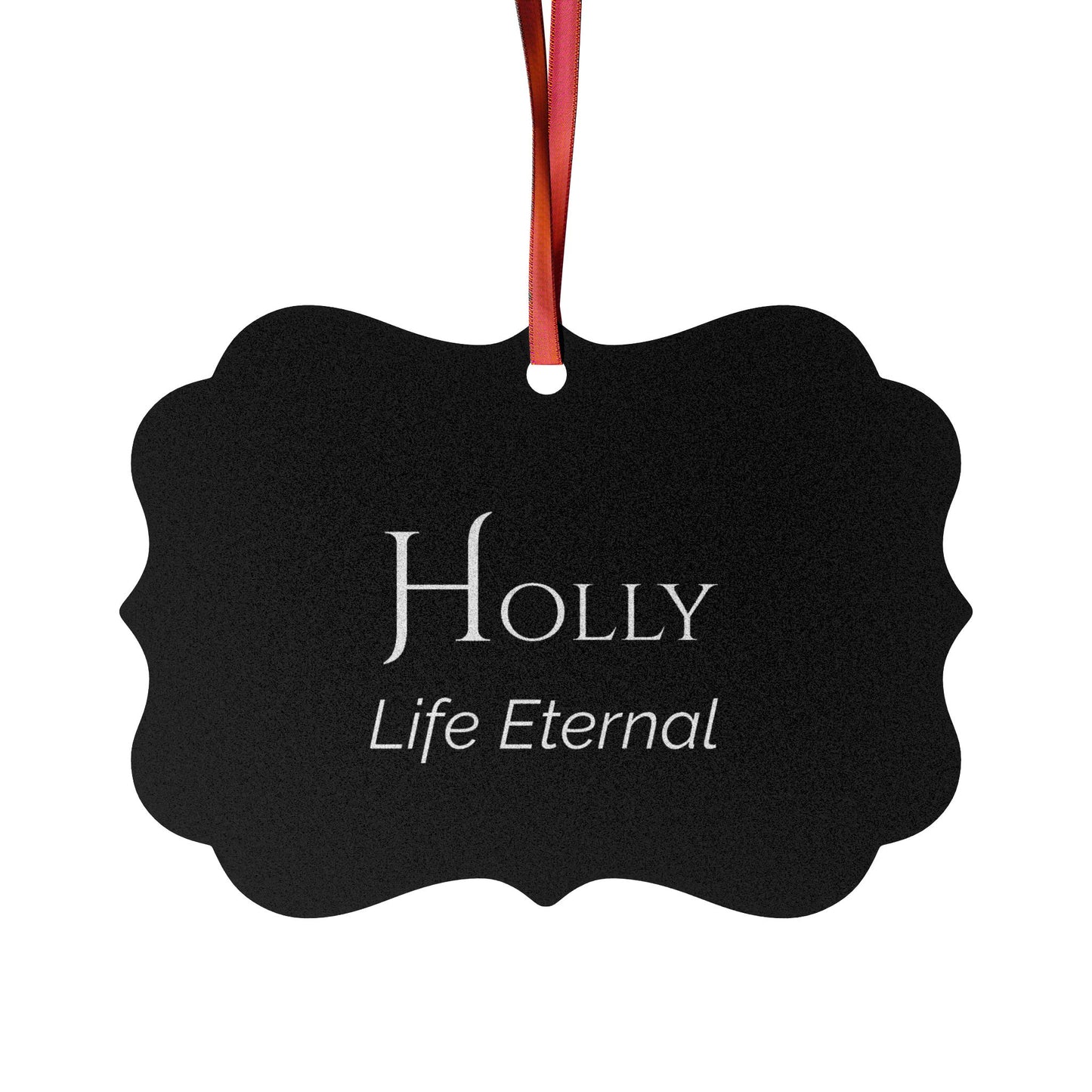 Holly - Elegant Custom Name Meaning Ornament