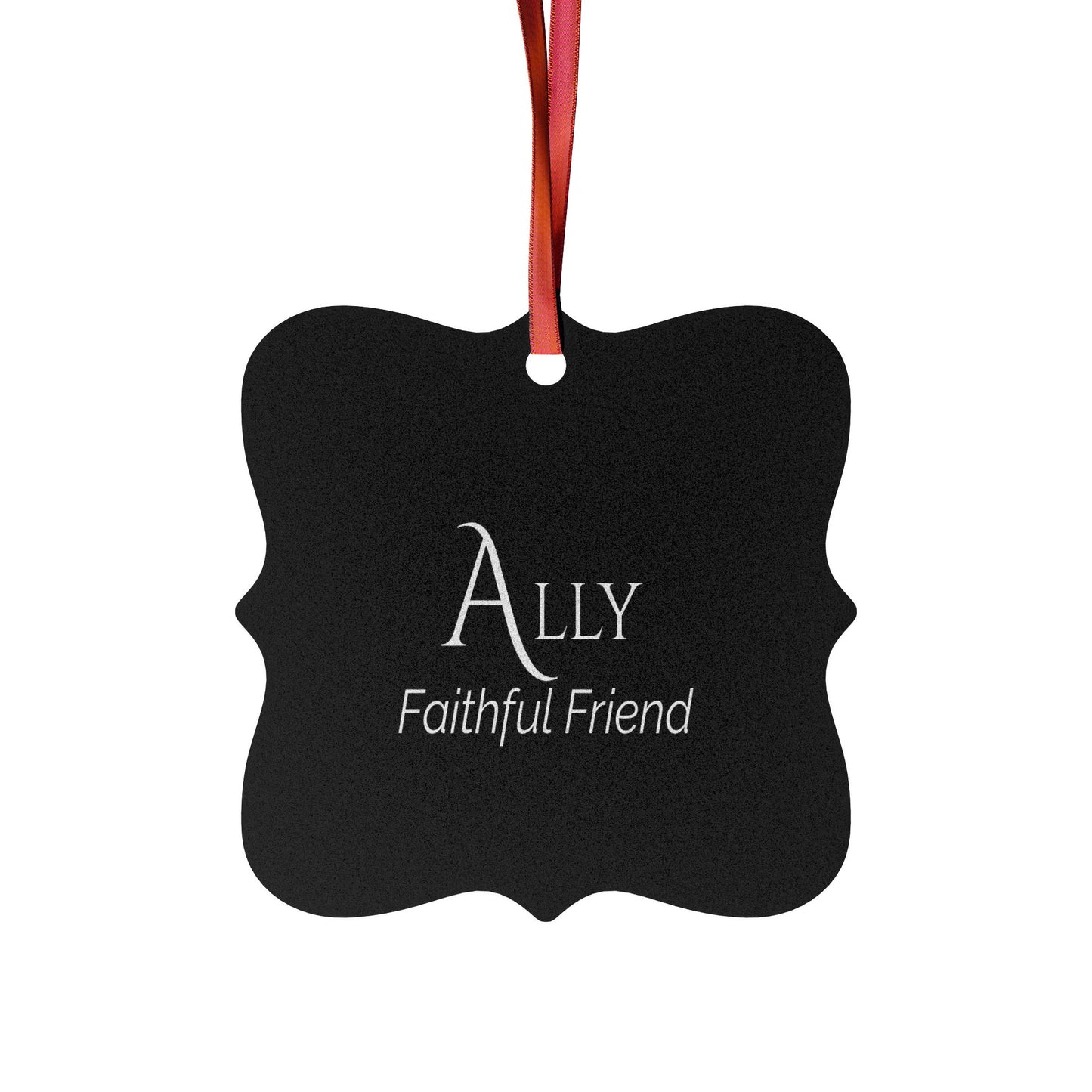 Ally - Elegant Custom Name Meaning Ornament