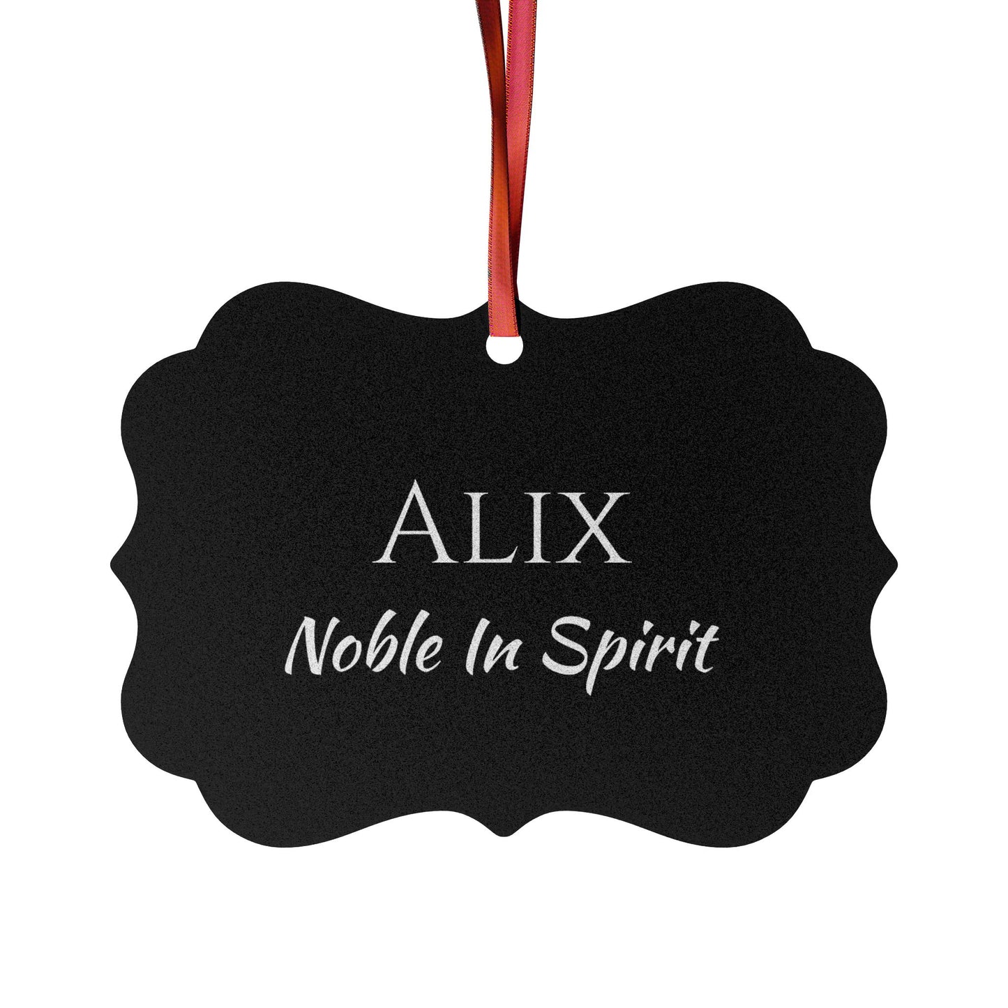 Alix - Elegant Custom Name Meaning Ornament