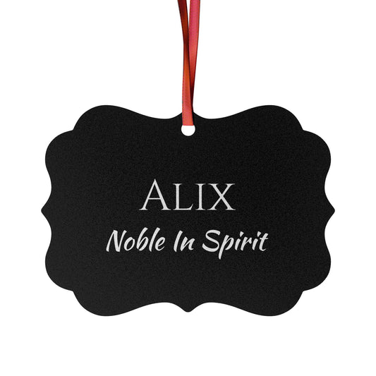 Alix - Elegant Custom Name Meaning Ornament