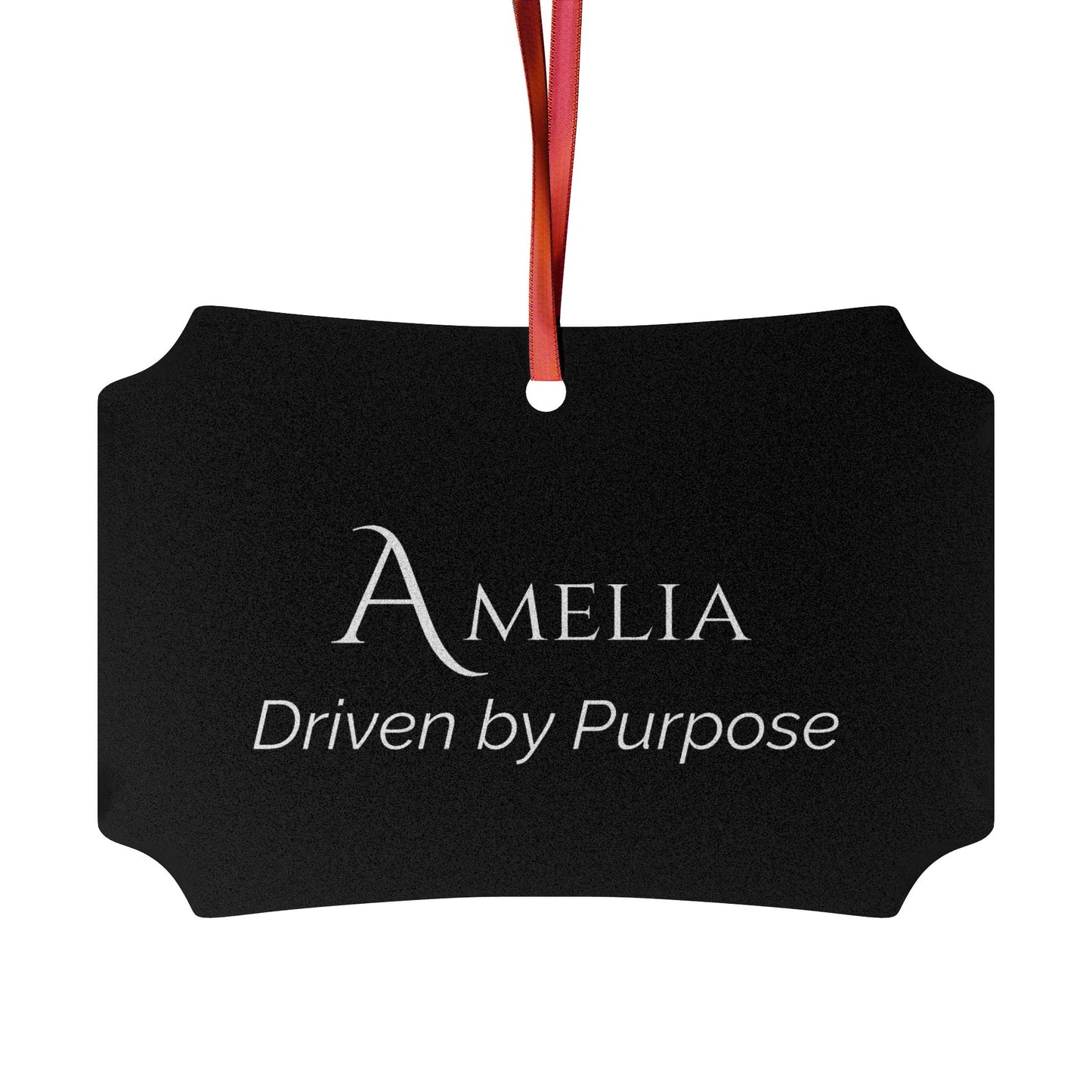 Amelia - Elegant Custom Name Meaning Ornament