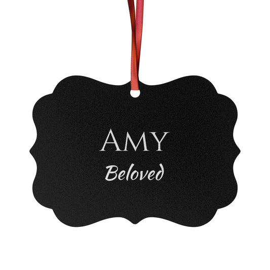Amy - Elegant Custom Name Meaning Ornament