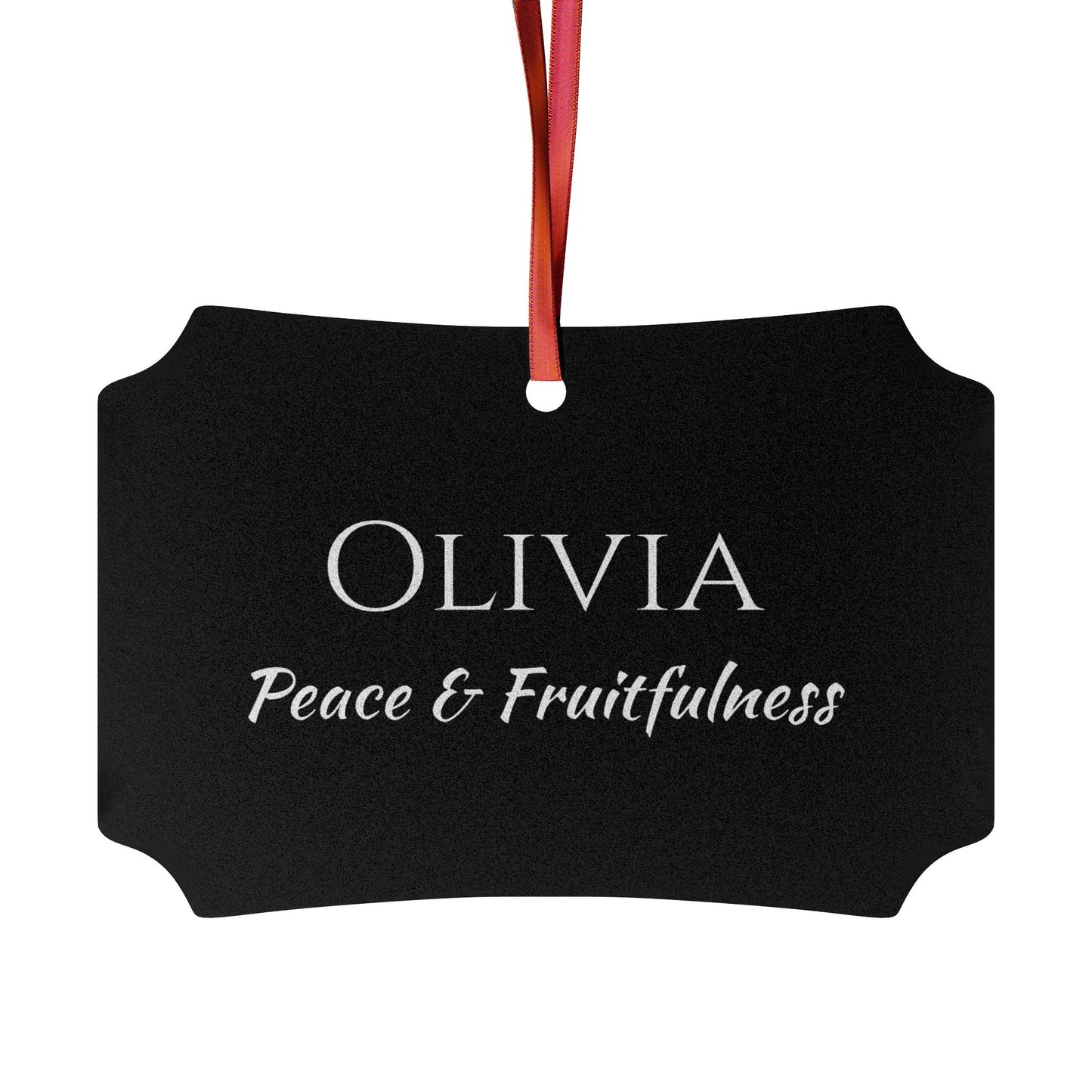 Olivia - Elegant Custom Name Meaning Ornament