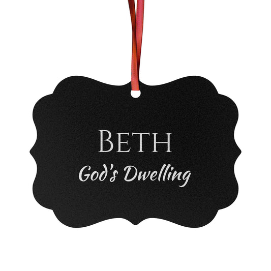 Beth - Elegant Custom Name Meaning Ornament