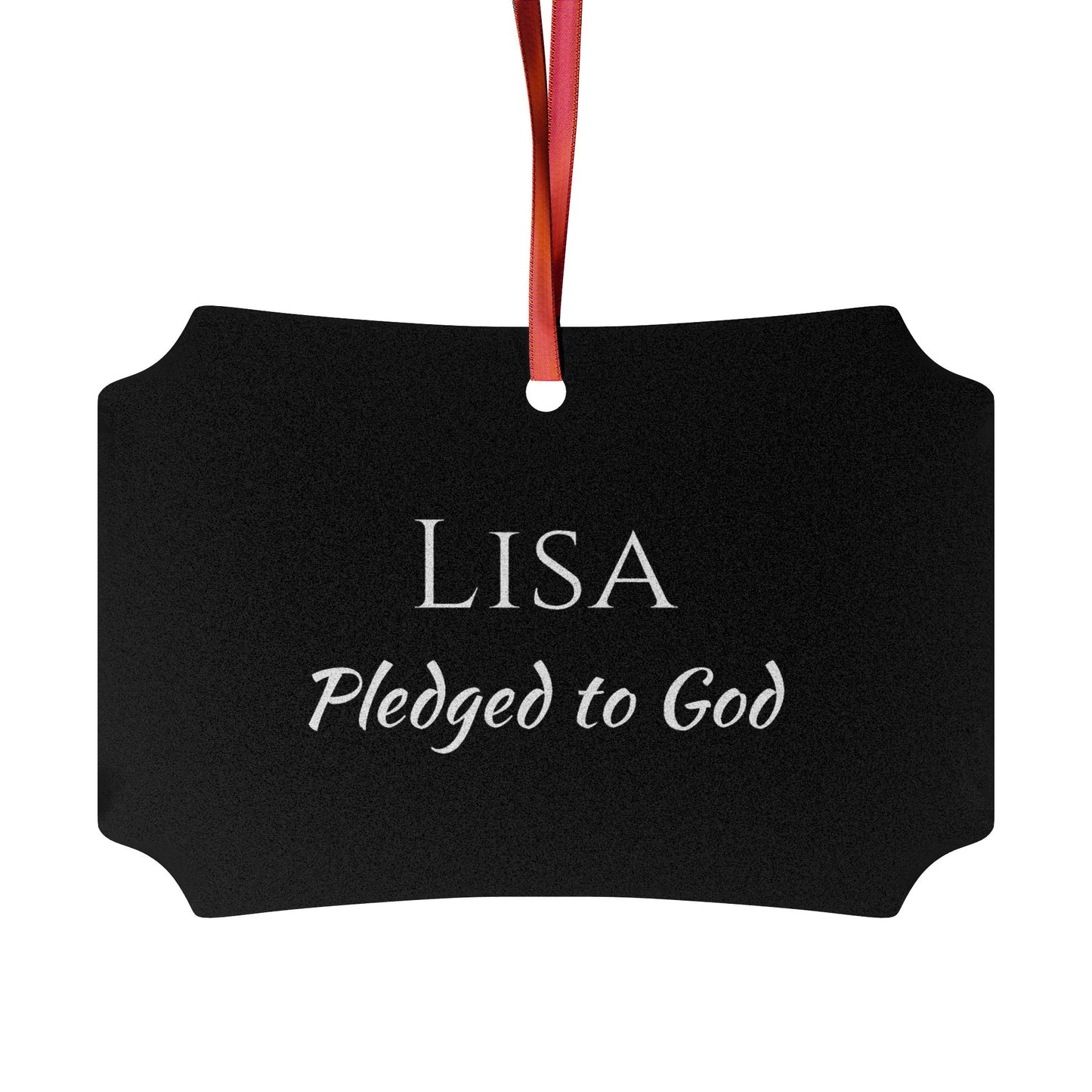 Lisa - Elegant Custom Name Meaning Ornament