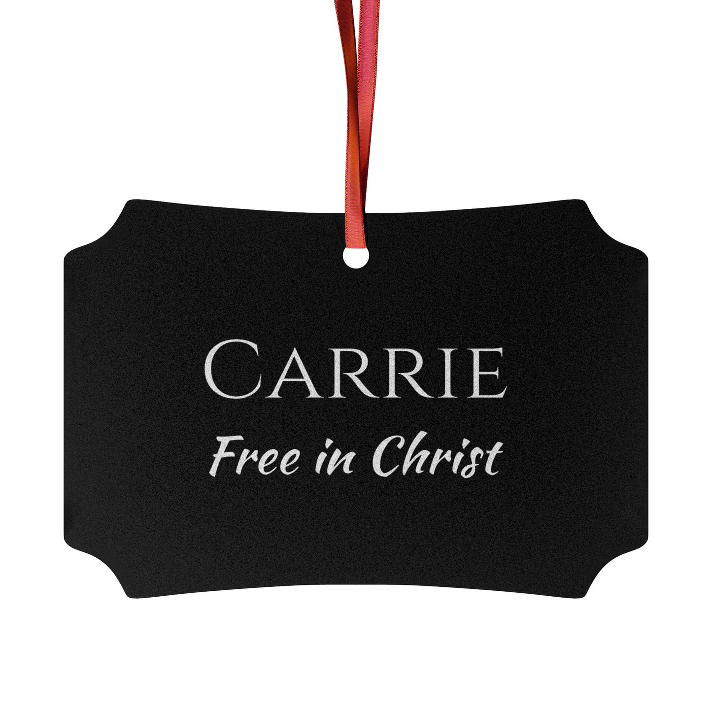 Carrie - Elegant Custom Name Meaning Ornament