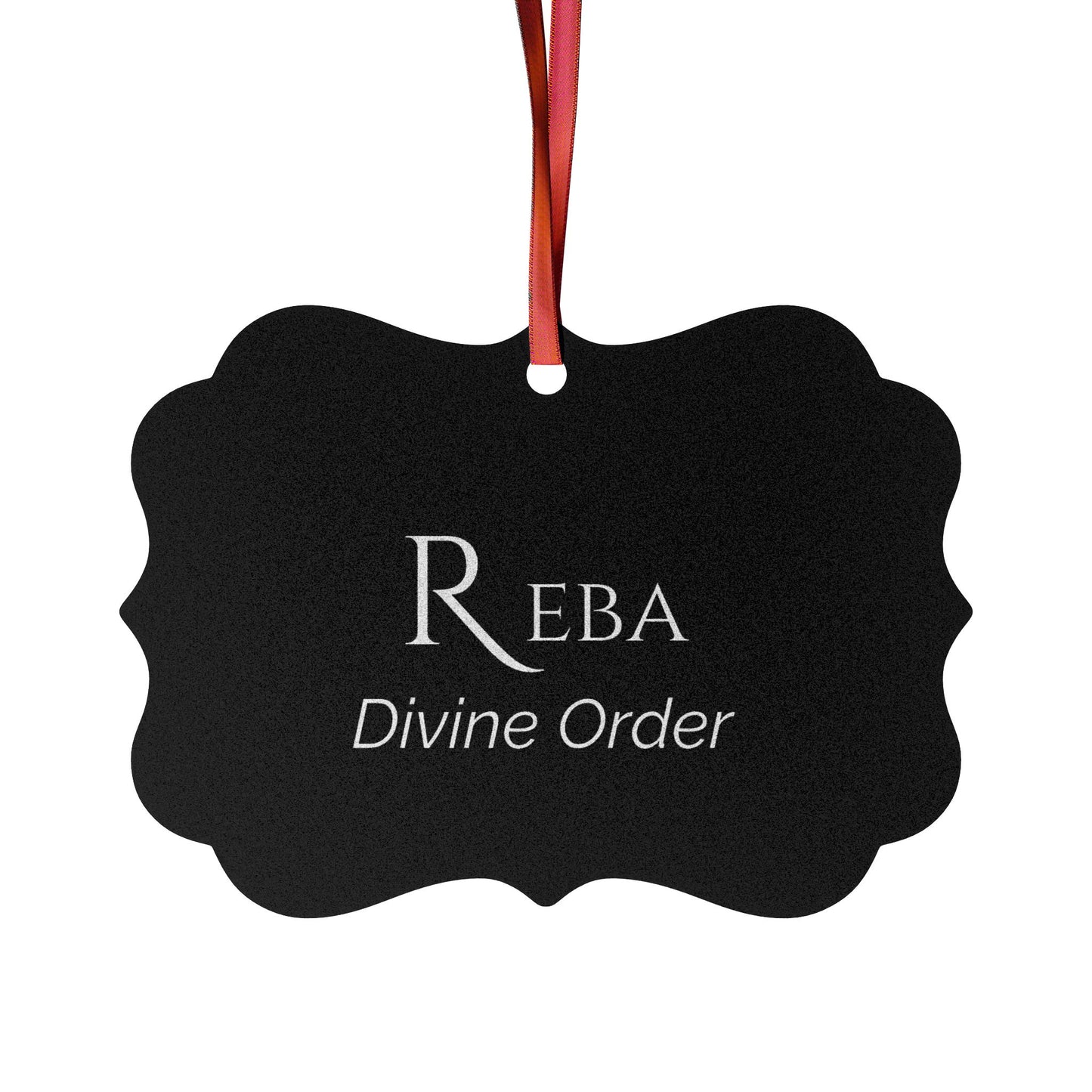 Reba - Elegant Custom Name Meaning Ornament