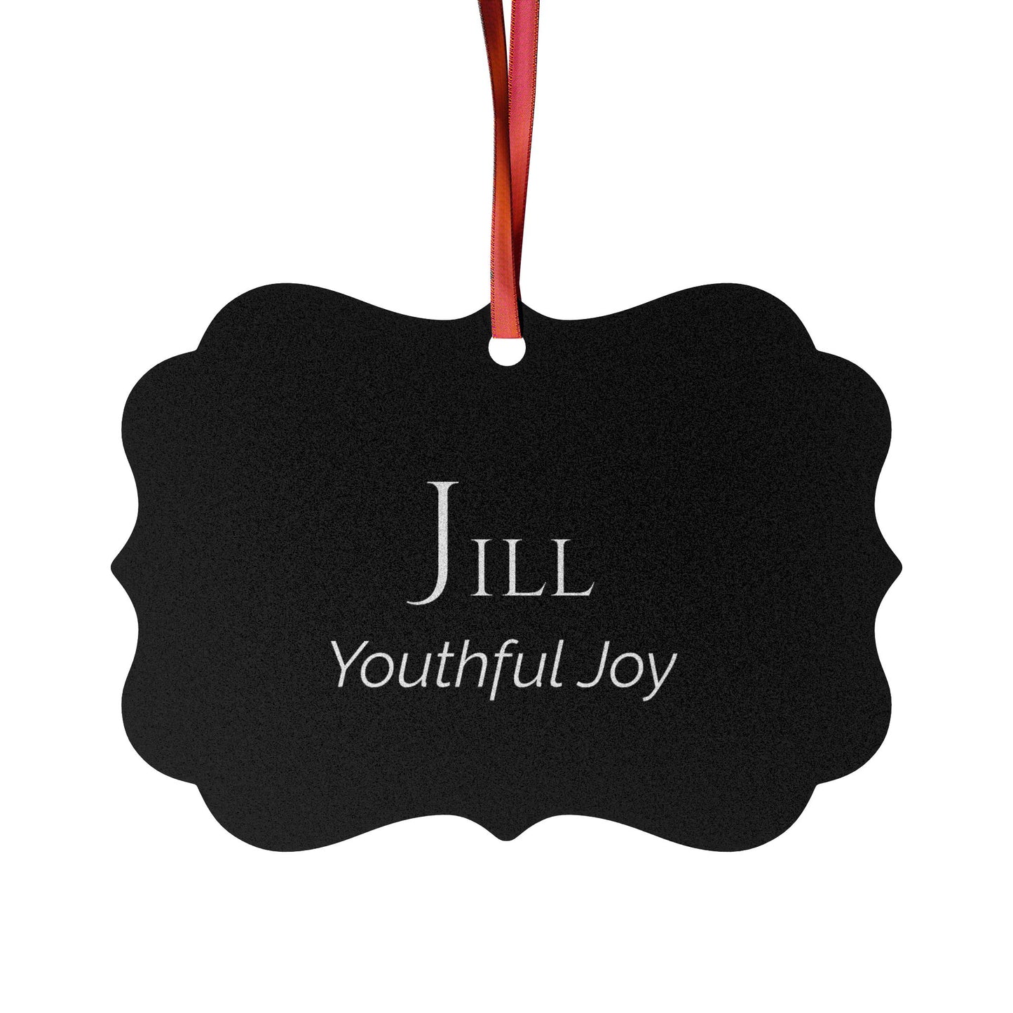 Jill - Elegant Custom Name Meaning Ornament