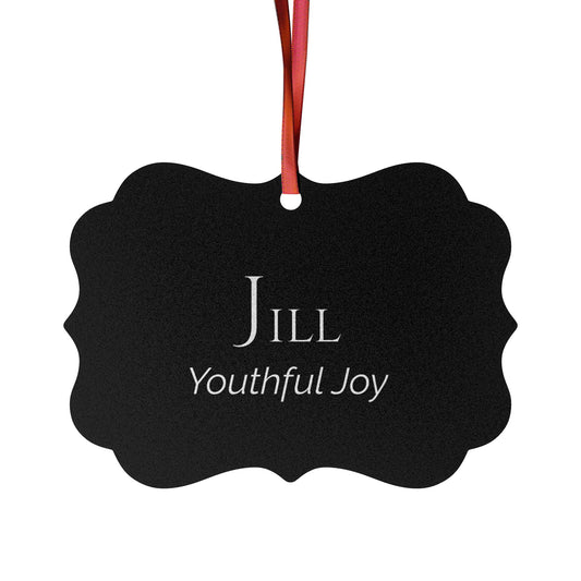 Jill - Elegant Custom Name Meaning Ornament