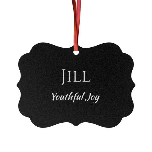 Jill - Elegant Custom Name Meaning Ornament