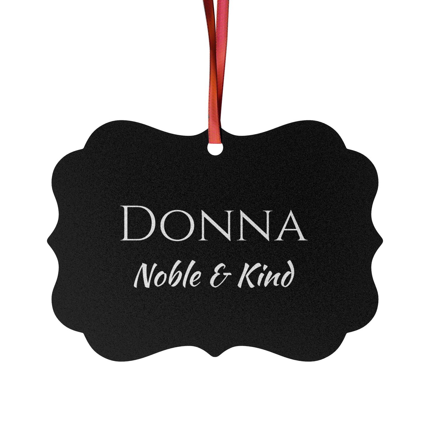 Donna - Elegant Custom Name Meaning Ornament
