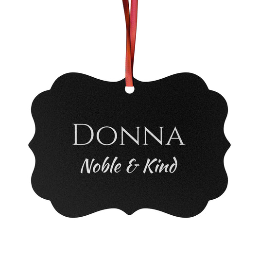 Donna - Elegant Custom Name Meaning Ornament