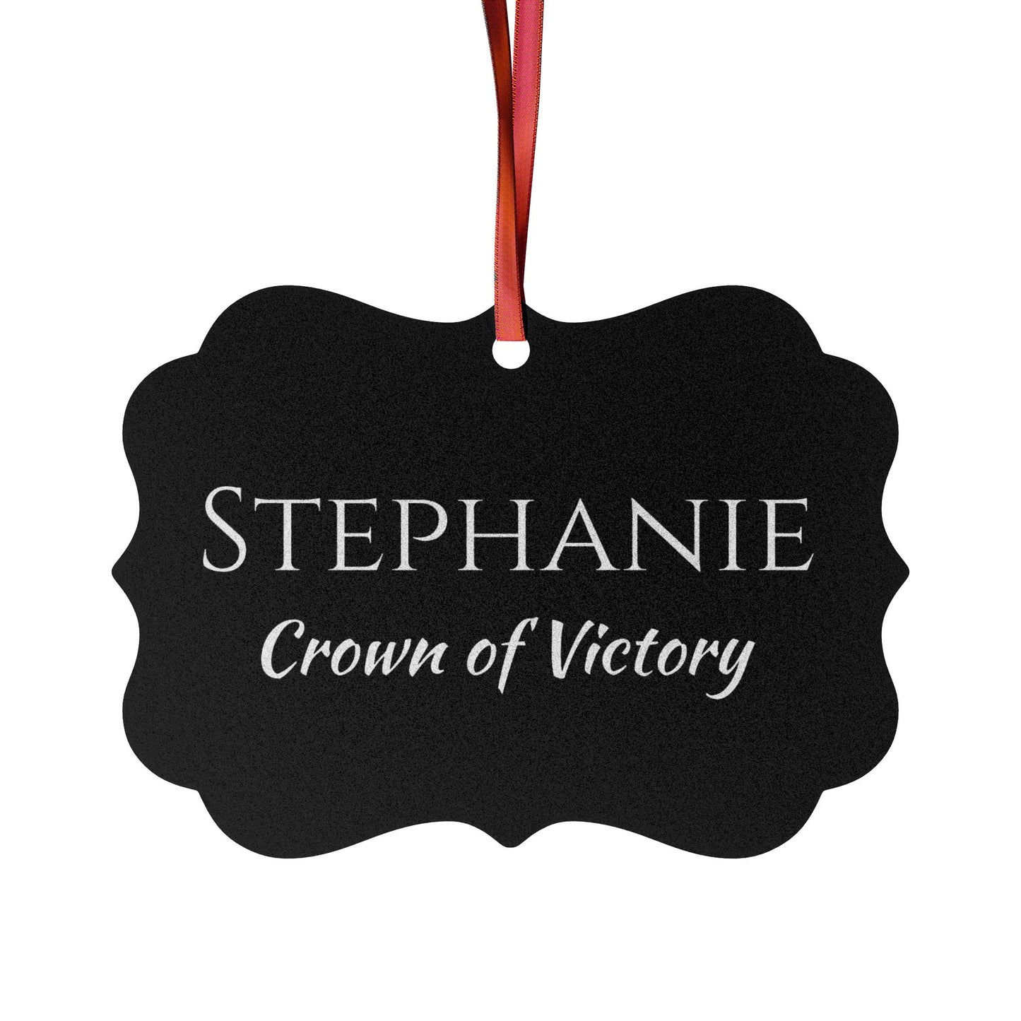 Stephanie - Elegant Custom Name Meaning Ornament