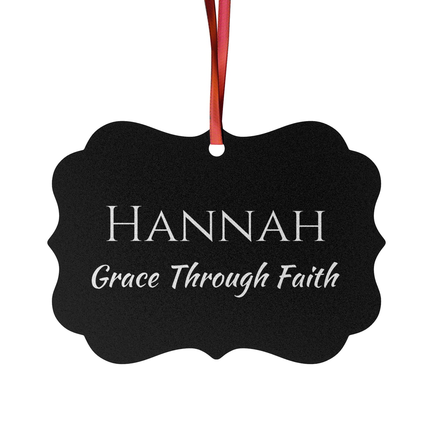 Hannah - Elegant Custom Name Meaning Ornament