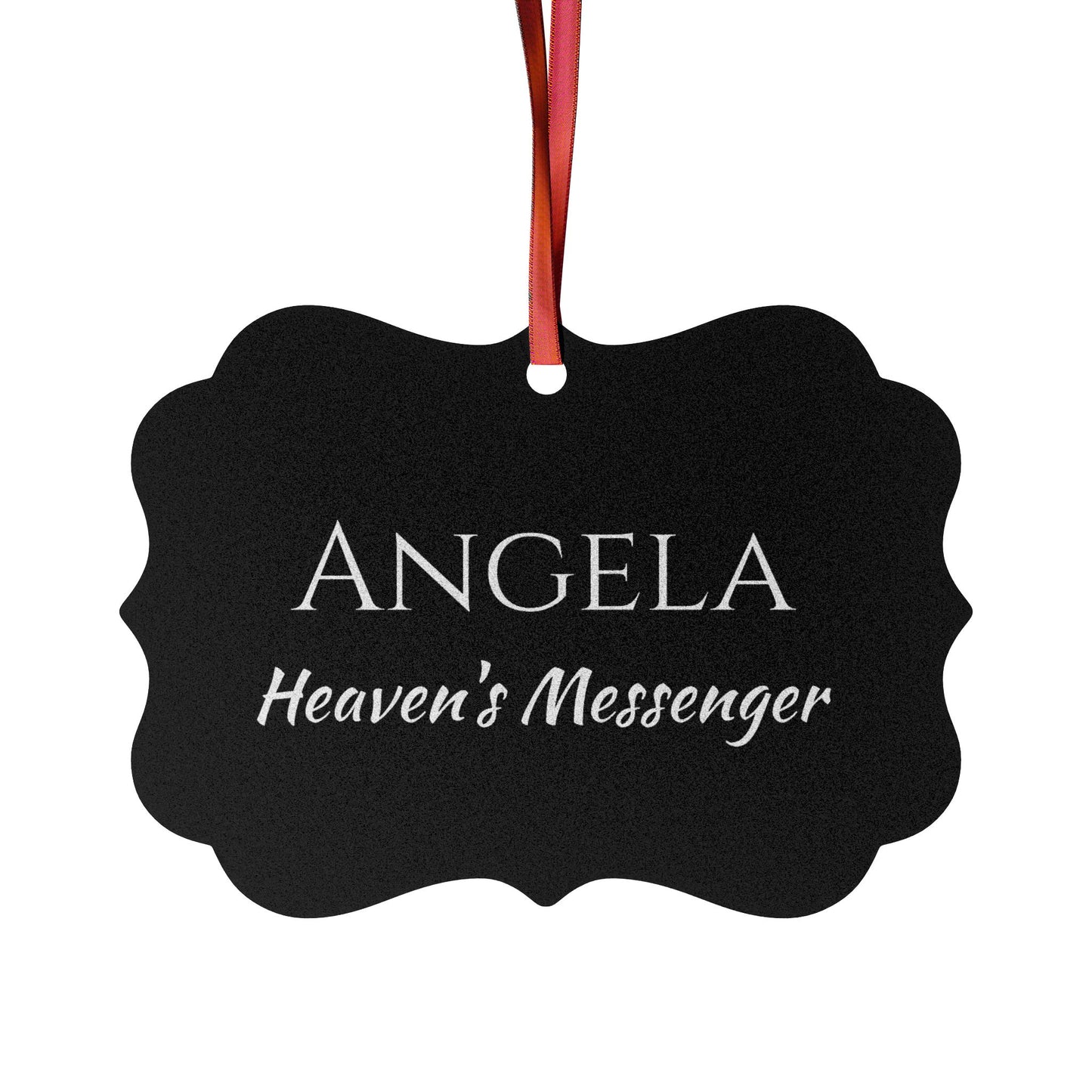 Angela - Elegant Custom Name Meaning Ornament