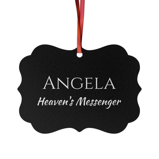 Angela - Elegant Custom Name Meaning Ornament