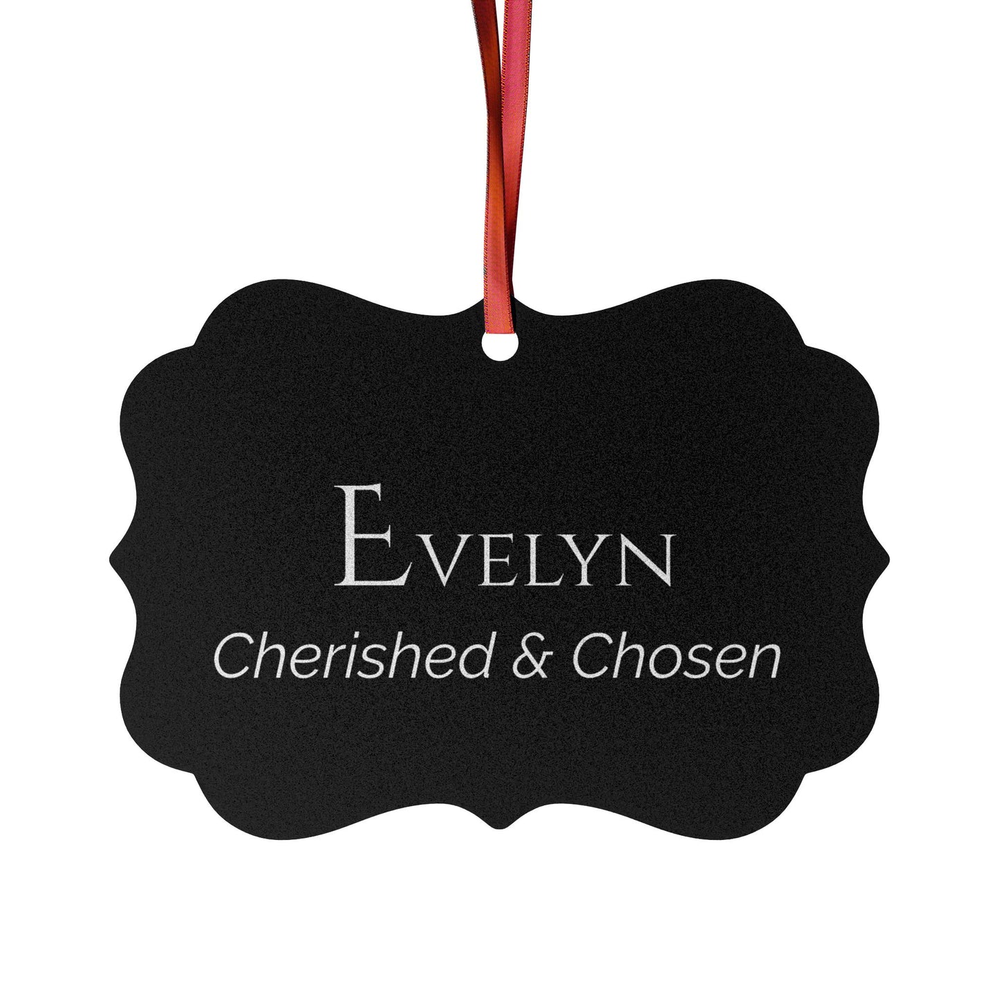 Evelyn - Elegant Custom Name Meaning Ornament