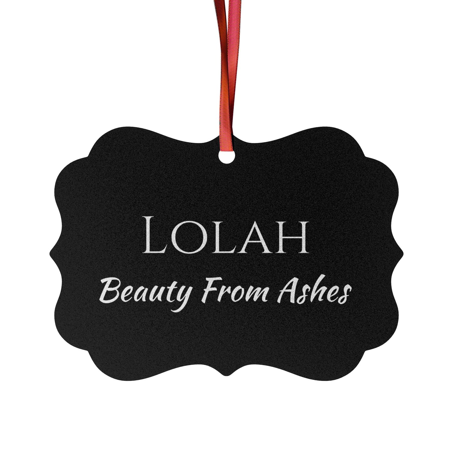 Lolah - Elegant Custom Name Meaning Ornament