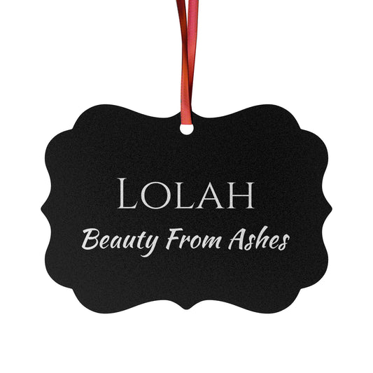 Lolah - Elegant Custom Name Meaning Ornament