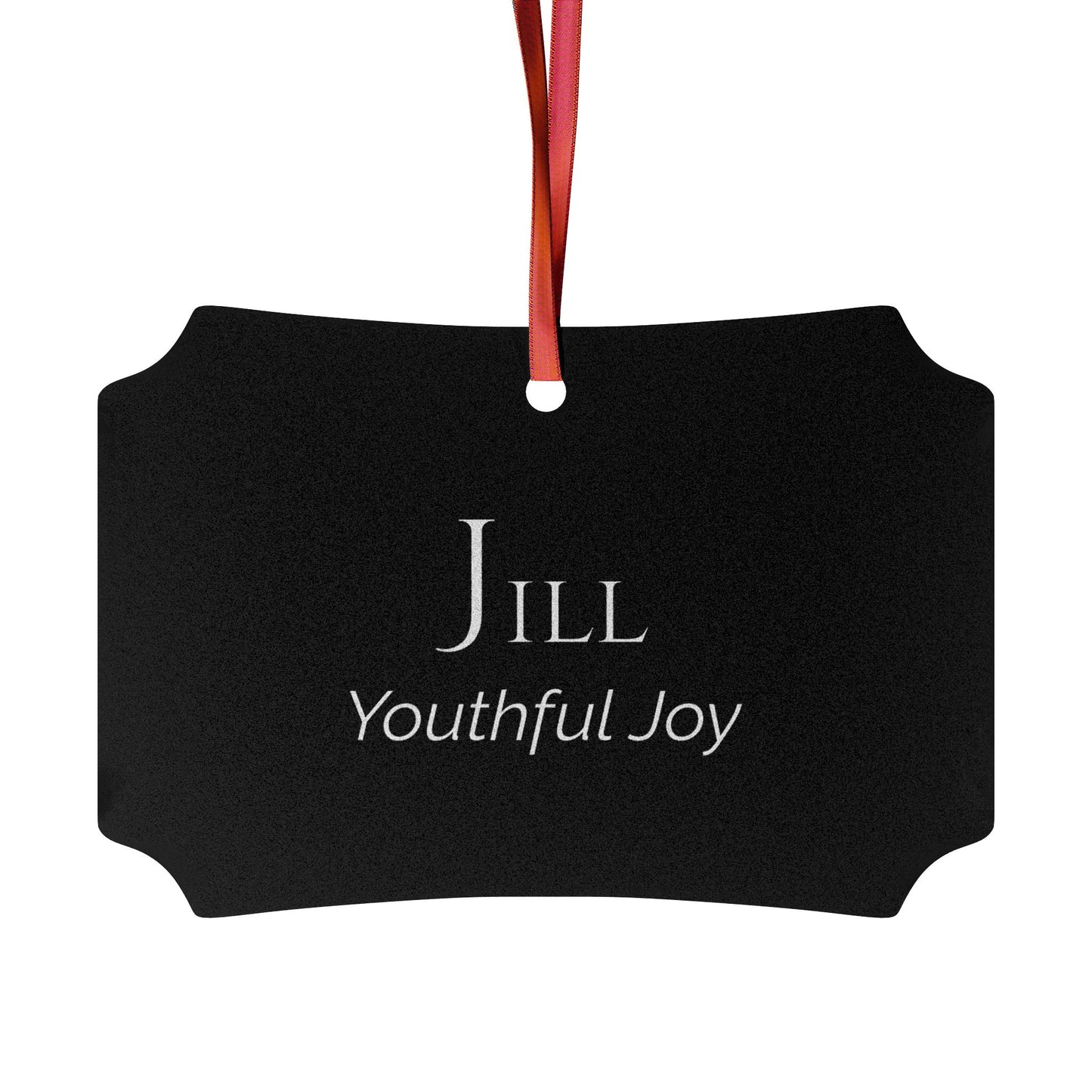 Jill - Elegant Custom Name Meaning Ornament