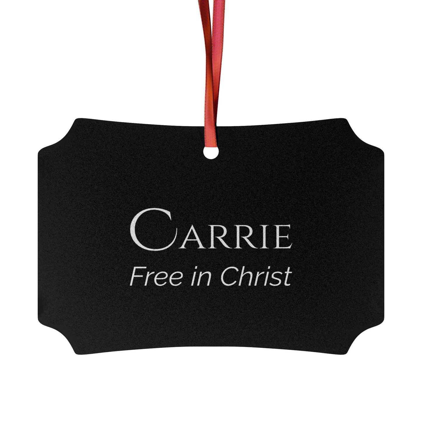 Carrie - Elegant Custom Name Meaning Ornament