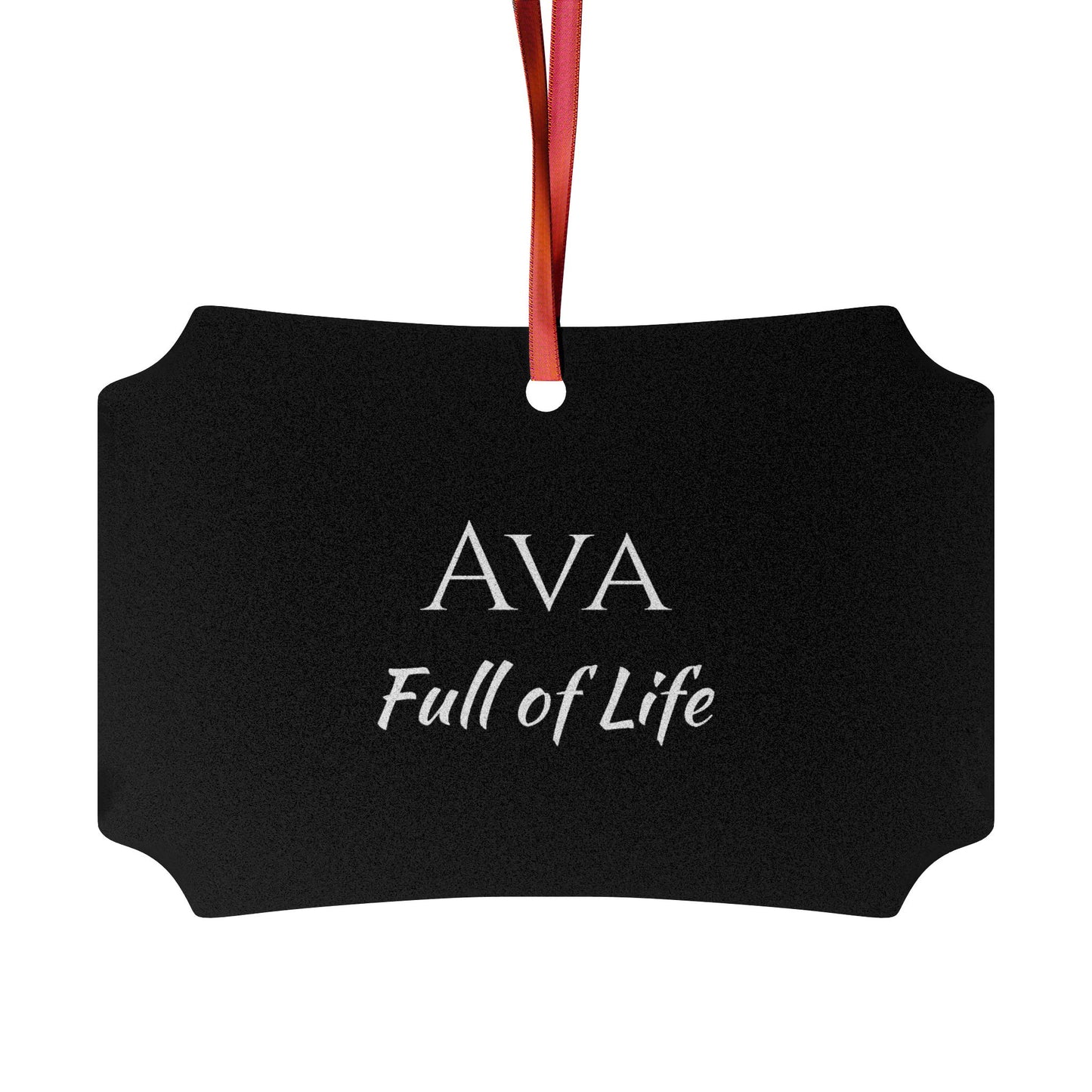 Ava - Elegant Custom Name Meaning Ornament