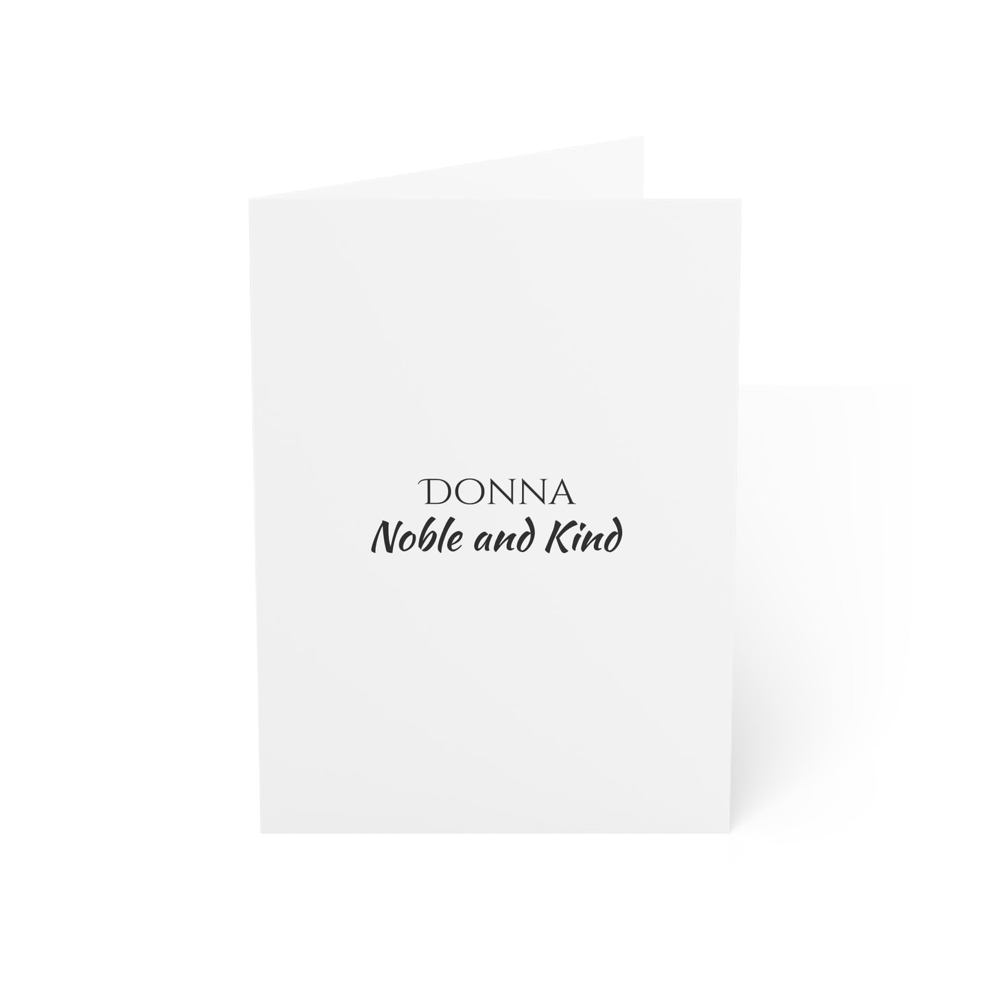Donna - Personalized Name Meaning Card with Poem