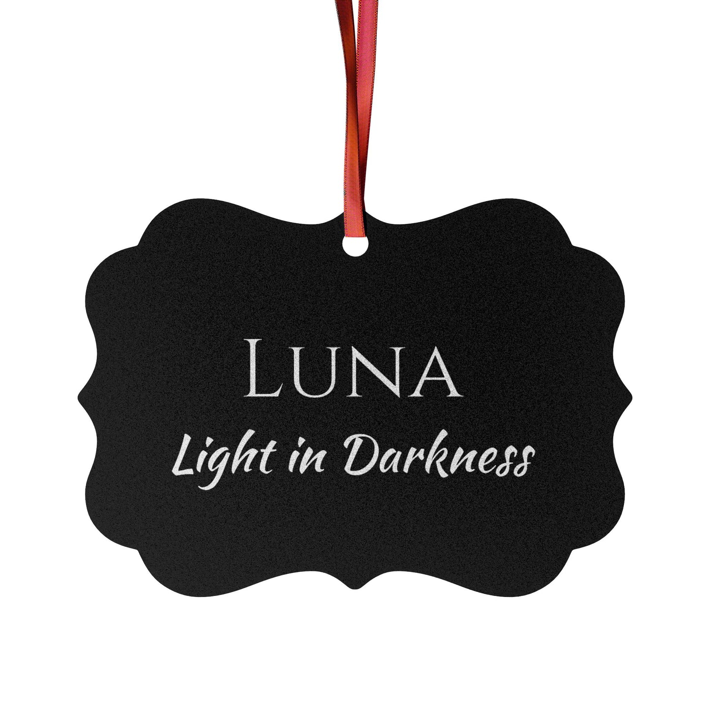 Luna - Elegant Custom Name Meaning Ornament