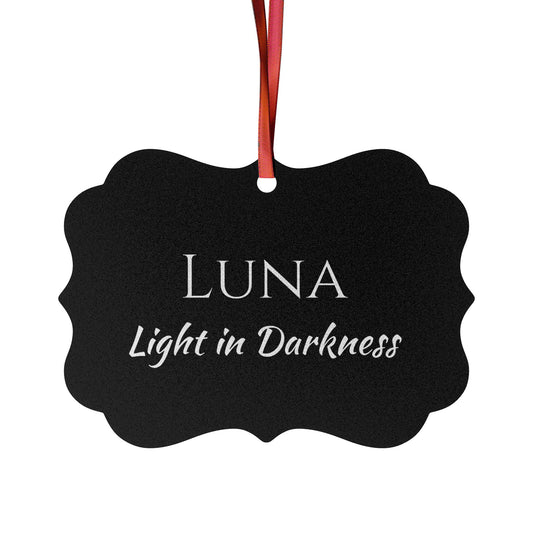 Luna - Elegant Custom Name Meaning Ornament