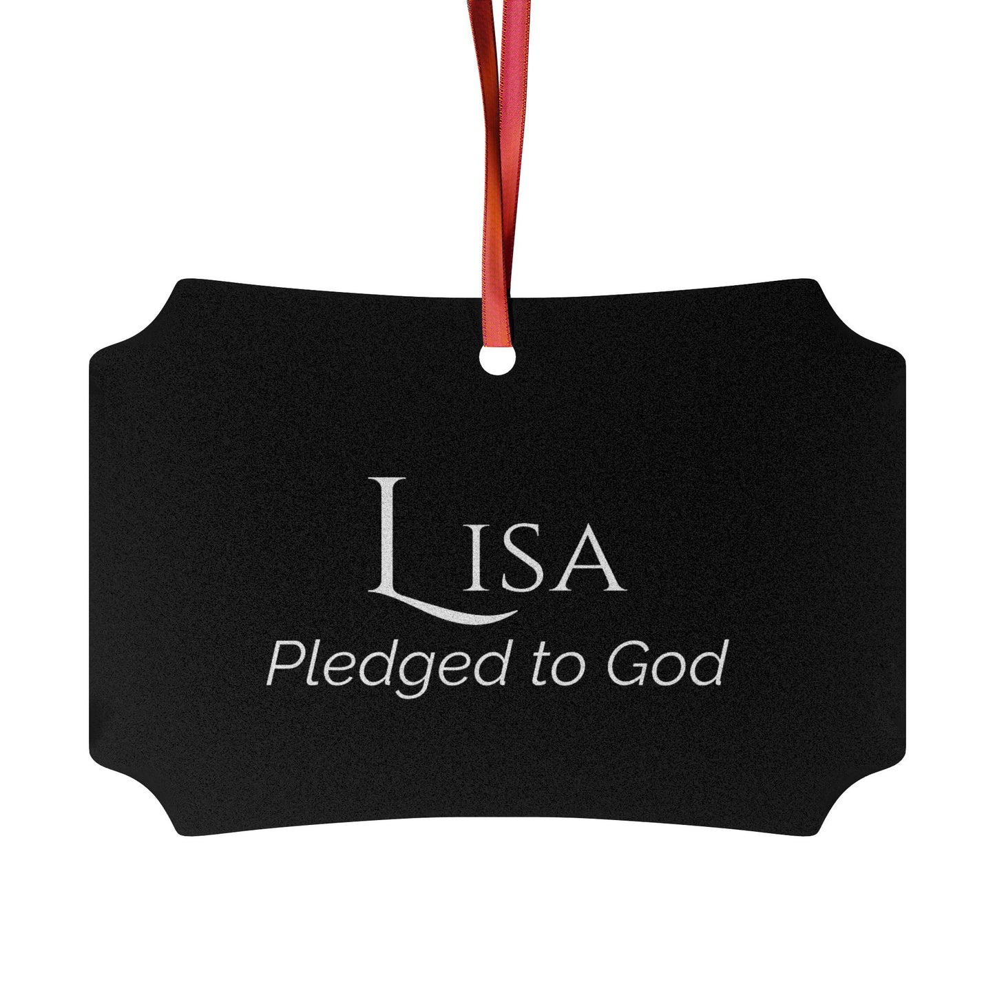 Lisa - Elegant Custom Name Meaning Ornament