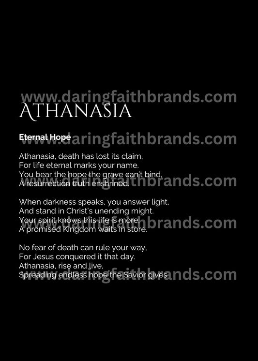 Athanasia - Name Meaning Poem - Digital Download