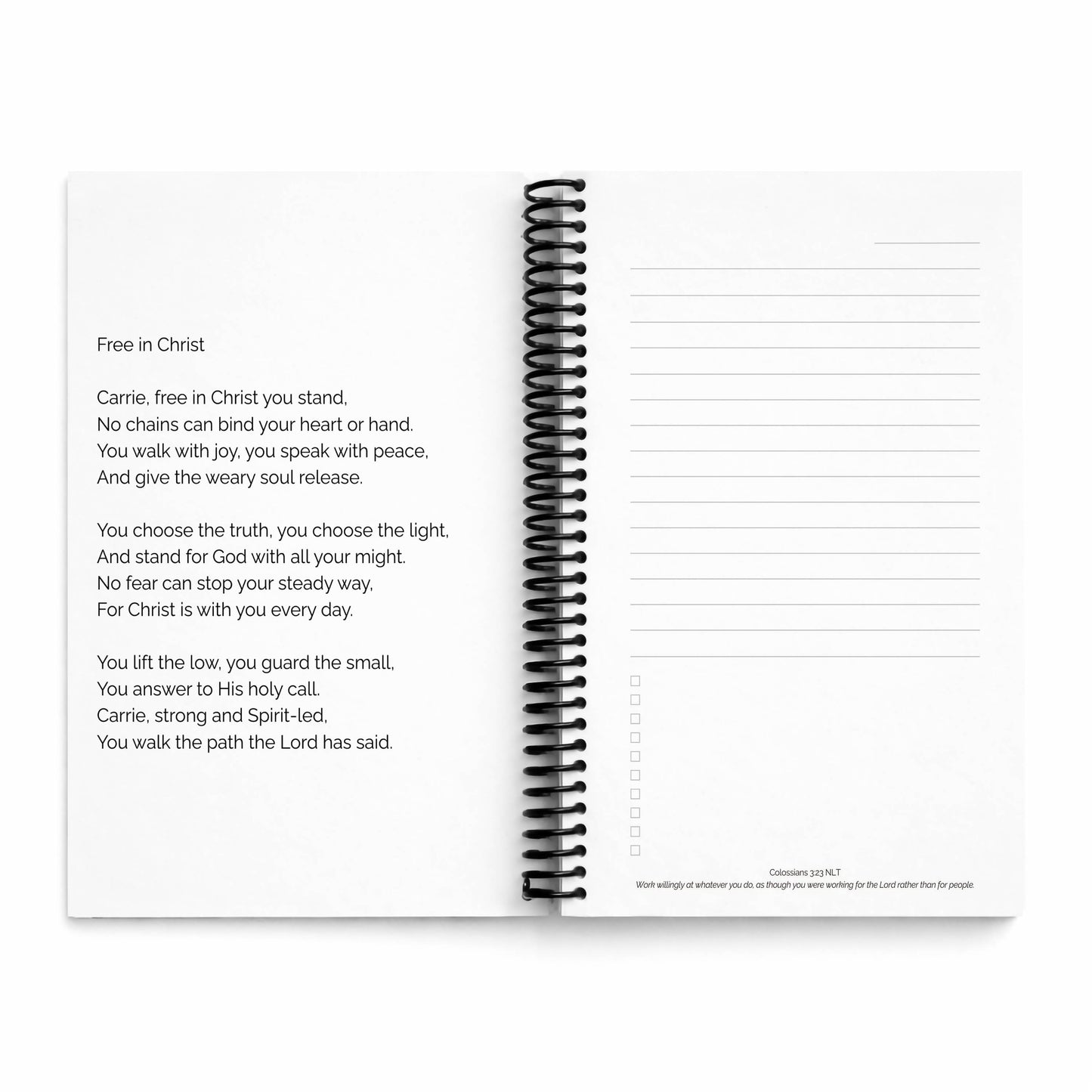 Carrie - Meaningful Name Journal