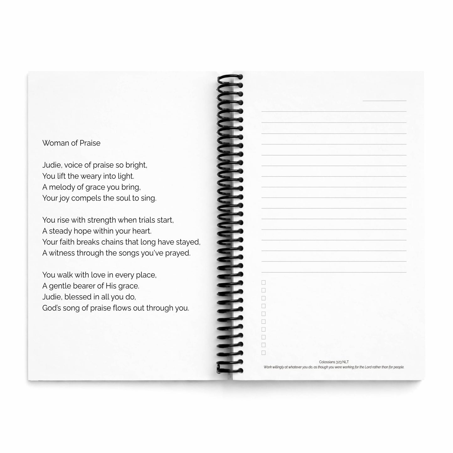 Judie - Meaningful Name Journal