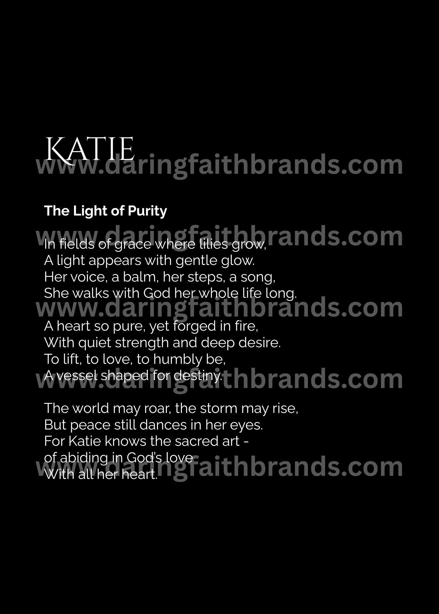 Katie - Custom Name Meaning Poem - Digital Download