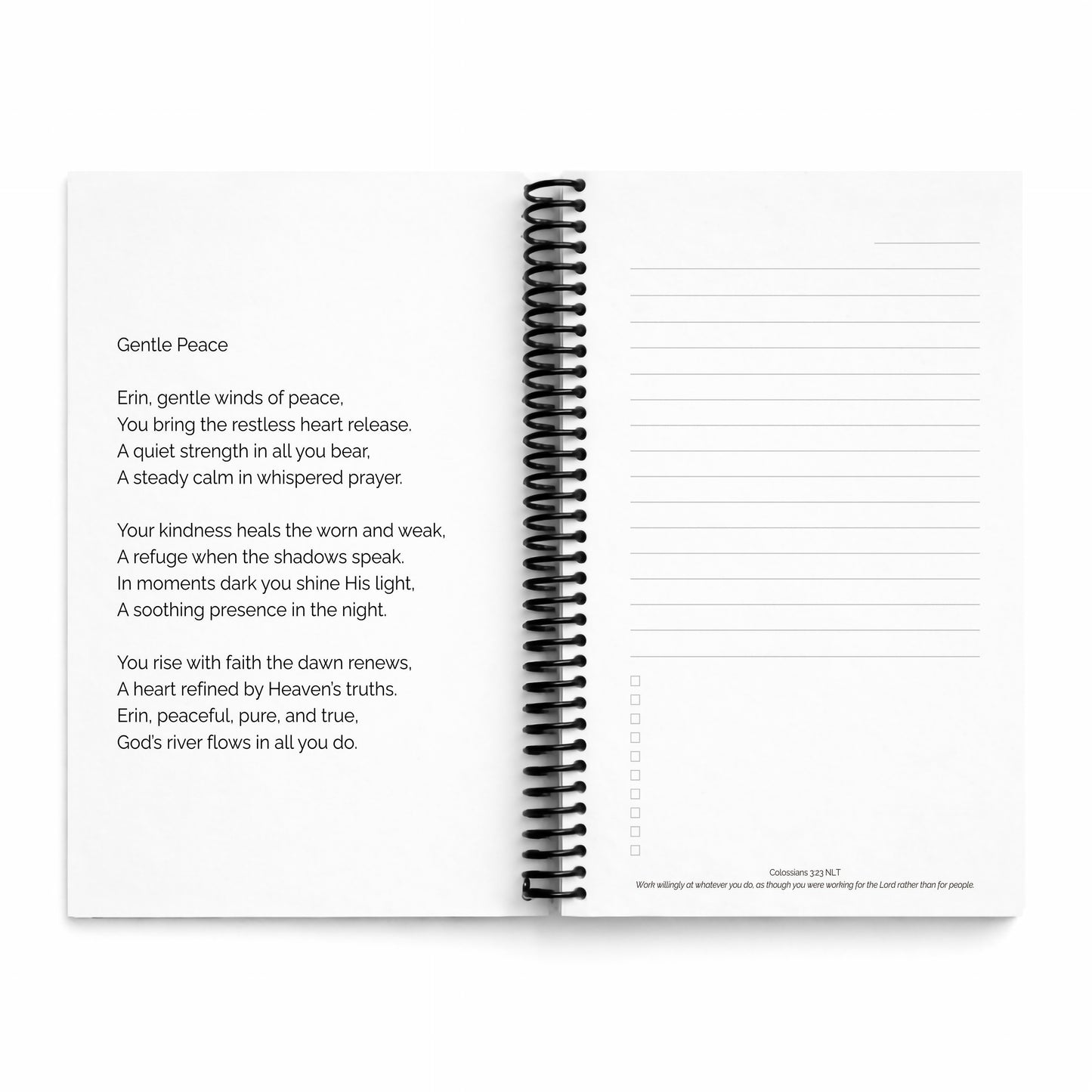 Custom Name Journals