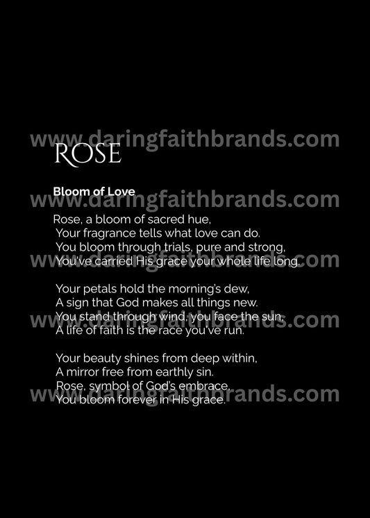 Rose - Custom Name Meaning Poem - Digital Download
