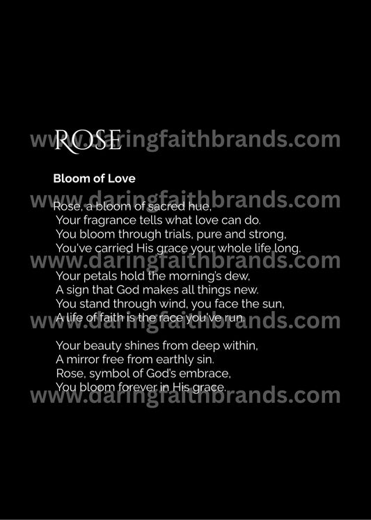 Rose - Custom Name Meaning Poem - Digital Download