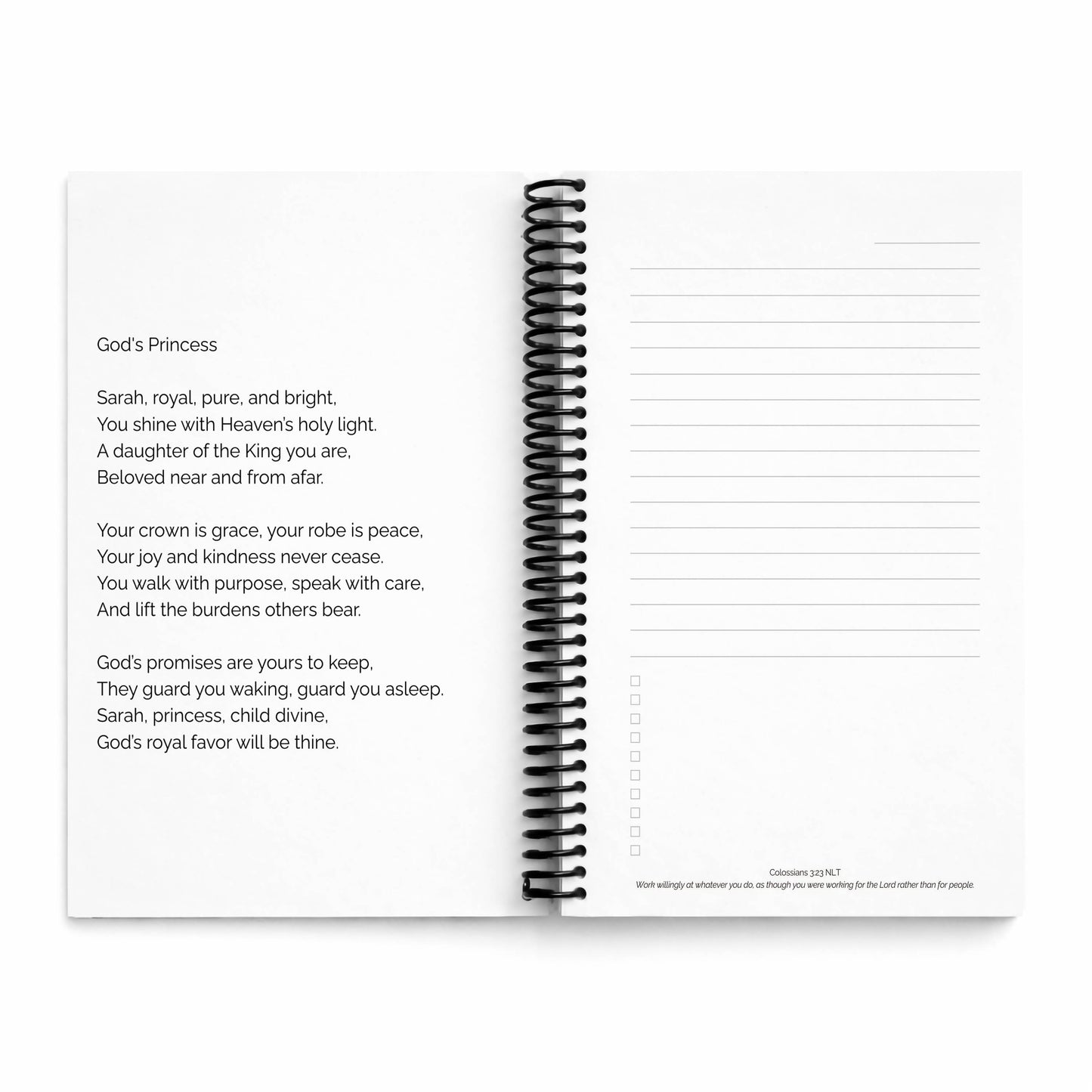 Sarah - Meaningful Name Journal